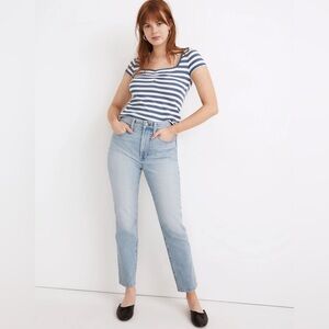 Madewell The Tall Curvy Perfect Vintage Jean in Fiore Wash Light Wash 29 8 Long